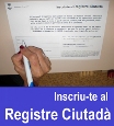Inscripció al Registre Ciutadà