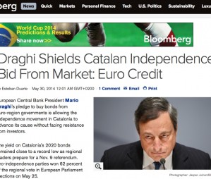 El BCE 'permet a l'independentisme català d'avançar', segons Bloomberg