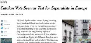 The New York Times: 'Rajoy ha fet ben poca cosa per seduir Catalunya'