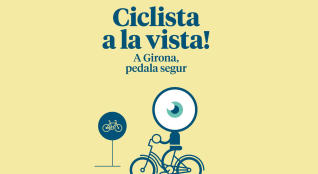 Girona promou una campanya per fomentar la convivència entre vehicles, bicicletes i vianants 