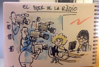 Kap dibuixa al president Carles Puigdemont 