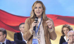 La candidata del PP en Navarra, Ana Beltrán, durante su intervención en la Convención Nacional