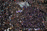Imagen de la manifestación con motivo del Día Internacional de la Mujer, celebrada el pasado 8 de marzo en Madrid.