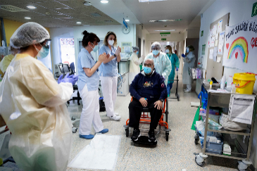 Un paciente del Hospital Infanta Sofia ingresado por Covid 19 dos meses, fue dado de alta el pasado 15 de mayo.