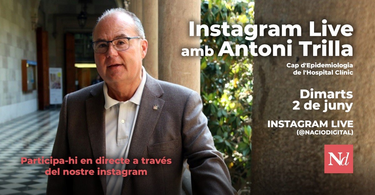 Instagram Live amb Antoni Trilla.