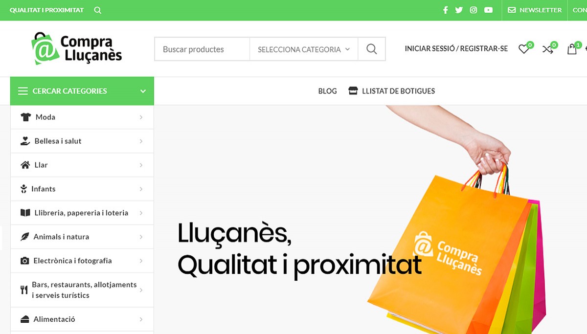 La nova web de «Compra Lluçanès»