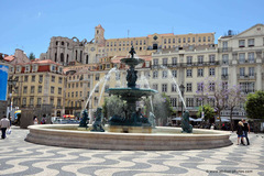 Plaza Dom Pedro IV de Lisboa.