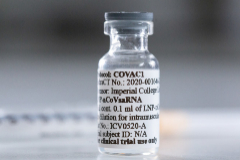 Un vial de la vacuna que de momento se fabrica en EEUU.