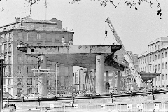 Derrumbe del scalextric de Atocha, en el año 1985