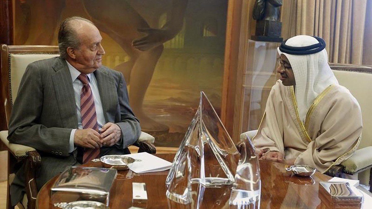 Joan Carles I i el ministre d'Afers Estrangers dels Emirats (arxiu)