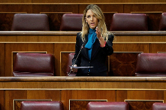 La diputada del PP Cayetana Álvarez de Toledo, en el Congreso de los Diputados.