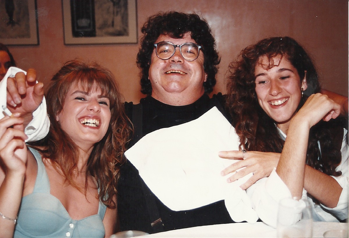 Miquel Fortet, en un sopar de TVO a principis dels anys noranta