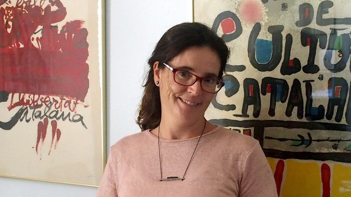 L'economista Ada Ferrer, a la seu de la Fundació Congrés de Cultura Catalana.