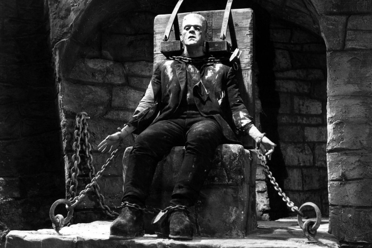 Boris Karloff en el paper del monstre de Frankenstein