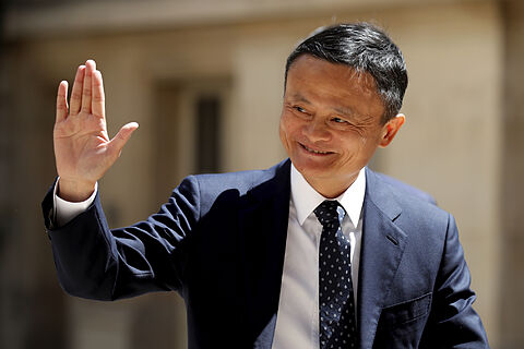 Jack Ma en una cumbre tecnológica en París en 2019.