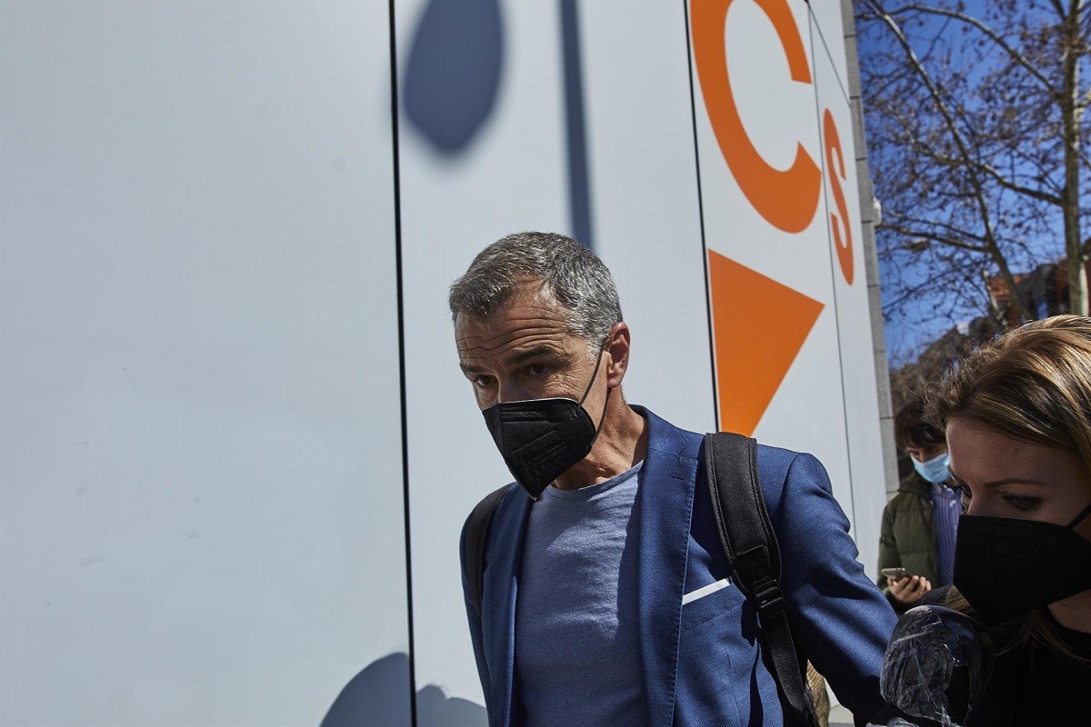 Toni Cantó, a la sortida de l'executiva de Cs on va evidenciar el seu divorci amb el partit.