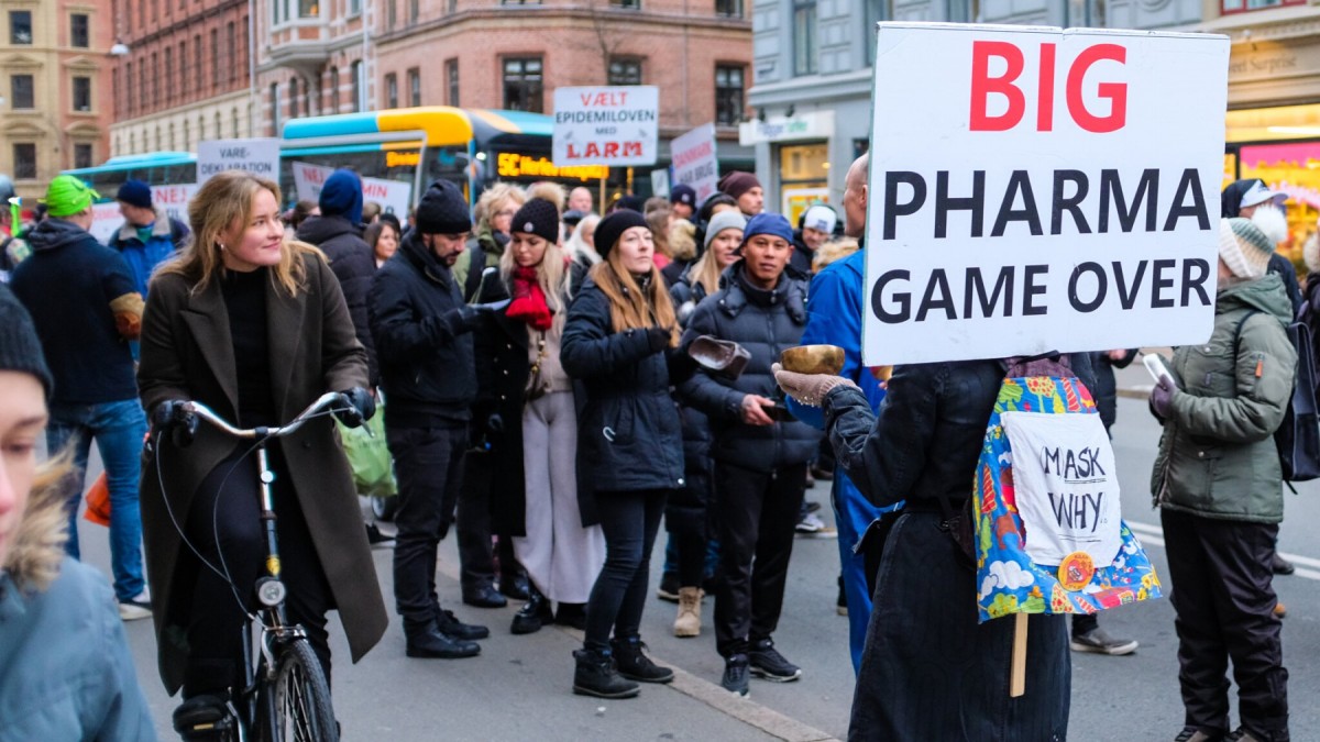 Manifestació anti-vacunes a Copenhagen el desembre de l'any passat.