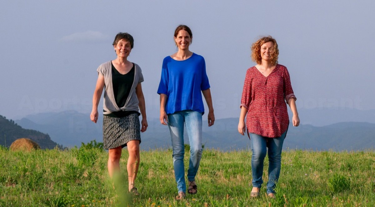 D'esquerra a dreta: Judit Pardos, Núria Serena i Núria Alamon