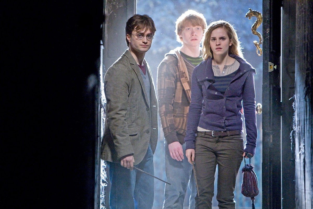 Els tres protagonistes de Harry Potter