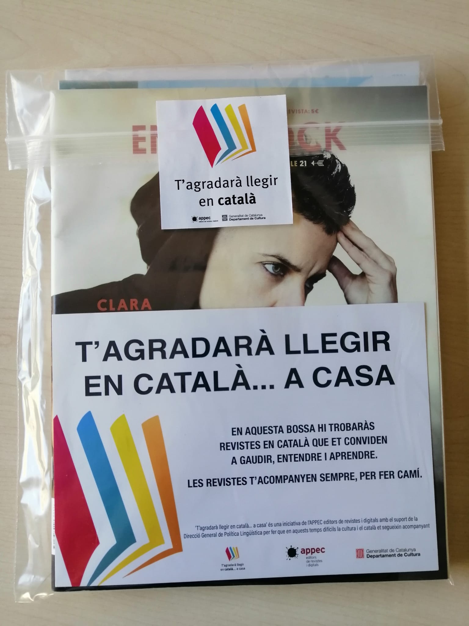 Imatge de la campanya 'T'agradarà llegir en català a casa'