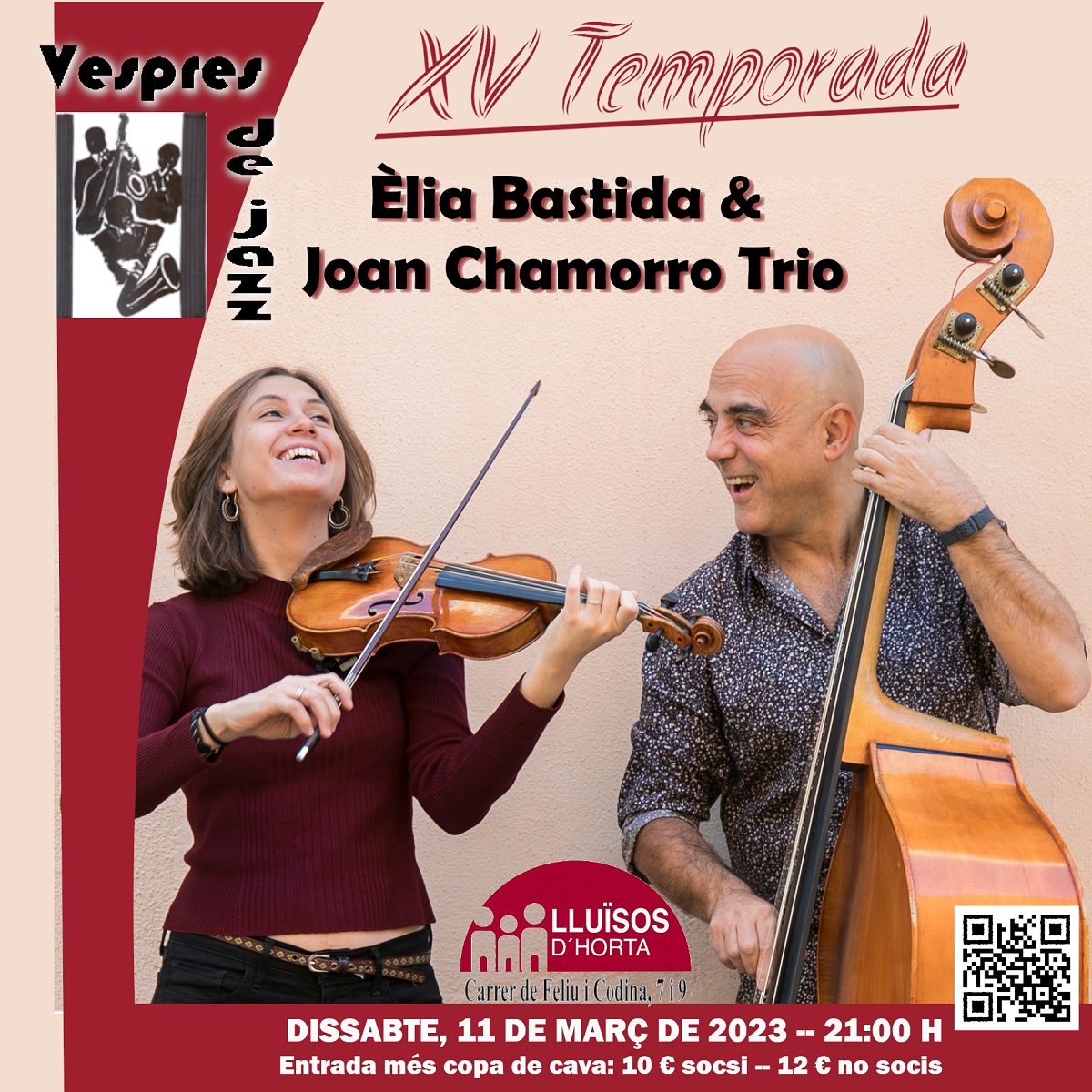 Vespres de Jazz - Èlia Bastida & Joan Chamorro trio