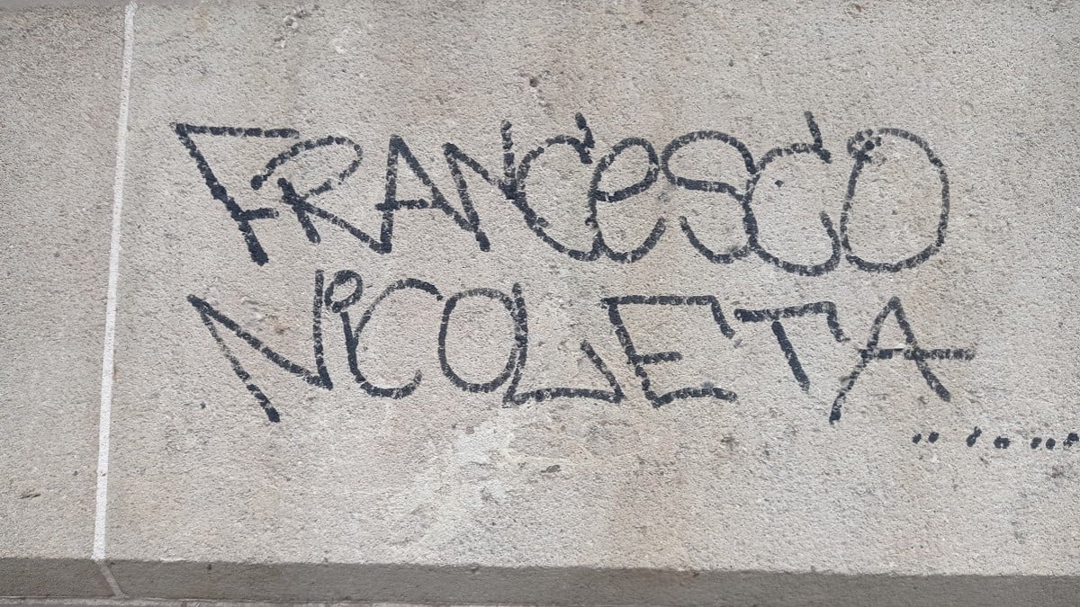 El grafiti de Francisco i Nicoleta