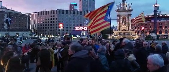 Manifestació contra la visita de Felipe VI a Barcelona