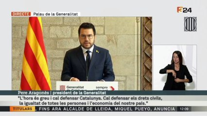 Aragonès proposa un front democràtic a Madrid i rebutja de convocar eleccions