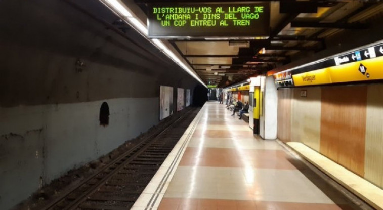 Obres al metro de Barcelona: tallat el tram de l'L4 entre Girona i Ciutadella