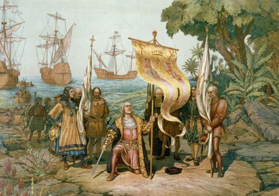 La llegada a América de Cristóbal Colón