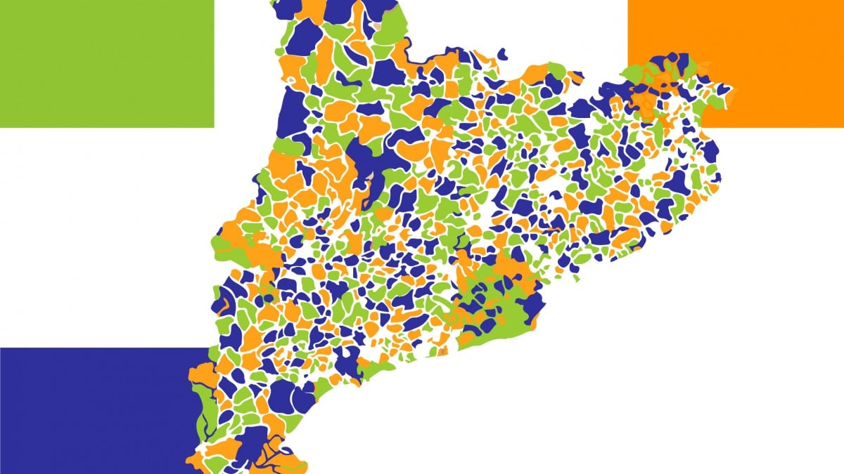 Mapa de Catalunya amb el repartiment dels fons next generation.